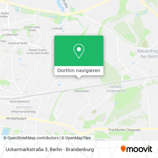 Uckermarkstraße 3 Karte