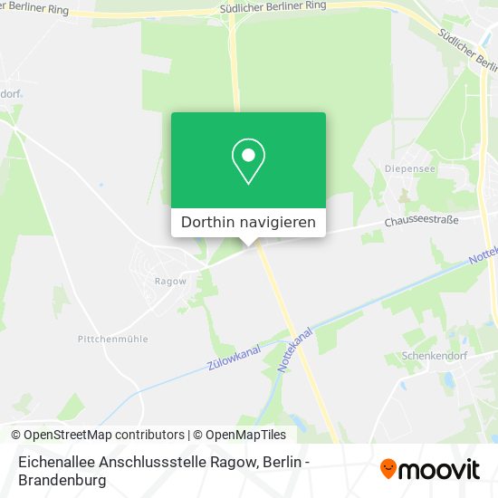 Eichenallee Anschlussstelle Ragow Karte