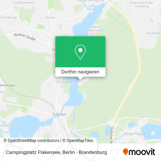 Campingplatz Flakensee Karte