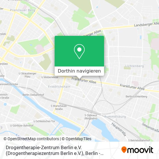 Drogentherapie-Zentrum Berlin e.V. (Drogentherapiezentrum Berlin e.V.) Karte