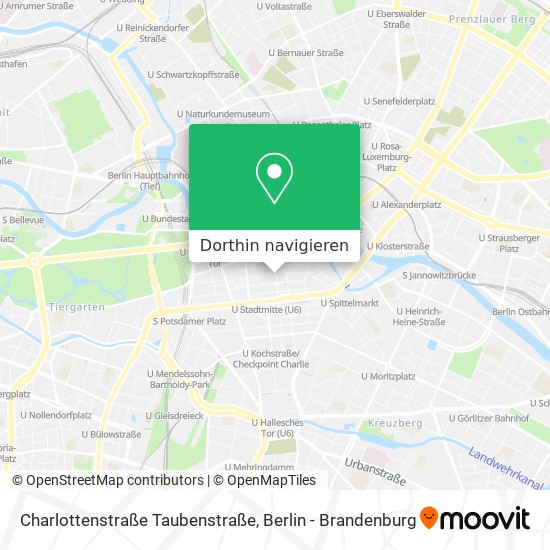 Charlottenstraße Taubenstraße Karte