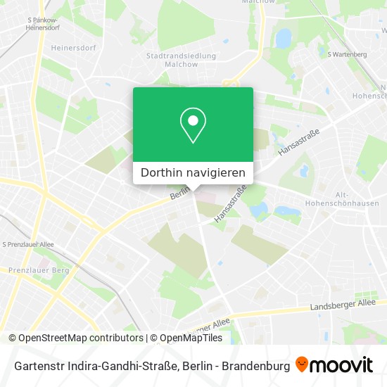 Gartenstr Indira-Gandhi-Straße Karte