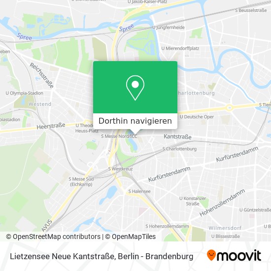 Lietzensee Neue Kantstraße Karte