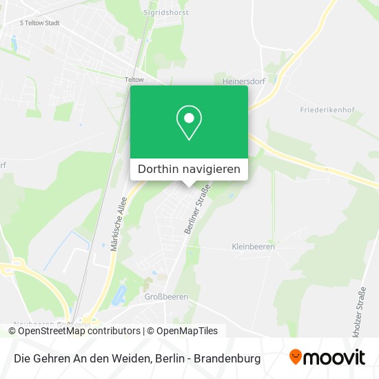 Die Gehren An den Weiden Karte