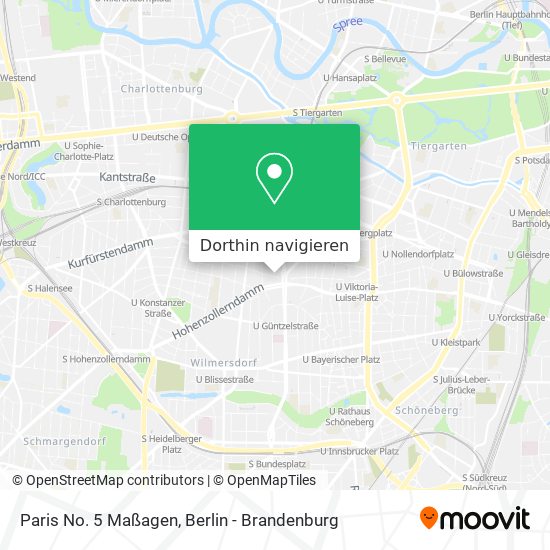 Paris No. 5 Maßagen Karte