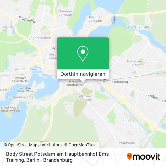 Body Street Potsdam am Hauptbahnhof Ems Training Karte