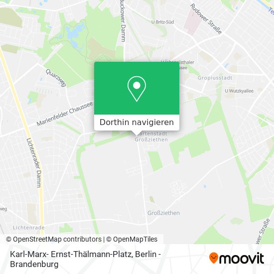 Karl-Marx- Ernst-Thälmann-Platz Karte