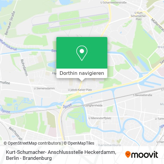 Kurt-Schumacher- Anschlussstelle Heckerdamm Karte