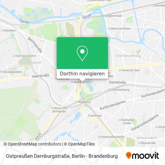 Ostpreußen Dernburgstraße Karte