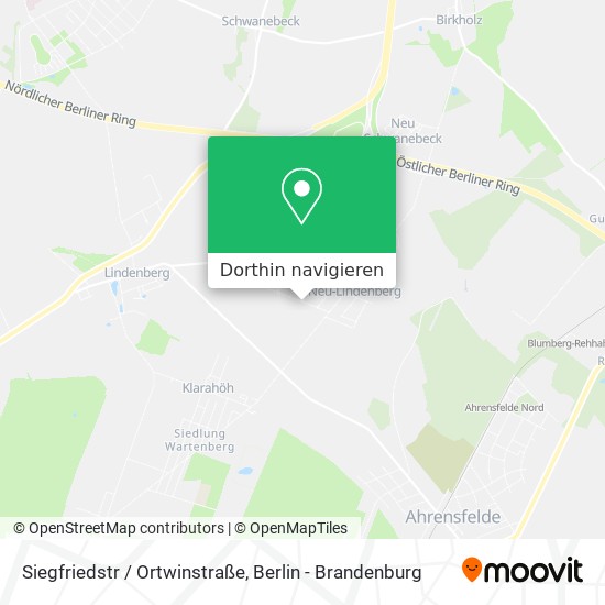 Siegfriedstr / Ortwinstraße Karte