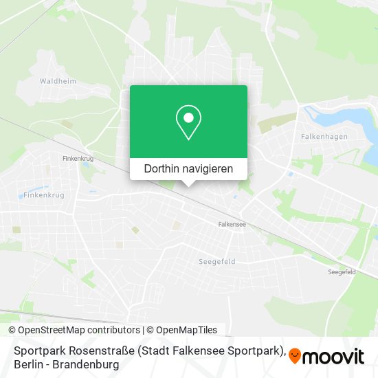 Sportpark Rosenstraße (Stadt Falkensee Sportpark) Karte