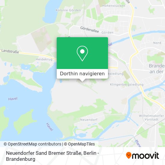 Neuendorfer Sand Bremer Straße Karte
