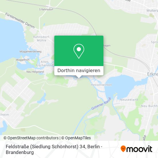 Feldstraße (Siedlung Schönhorst) 34 Karte