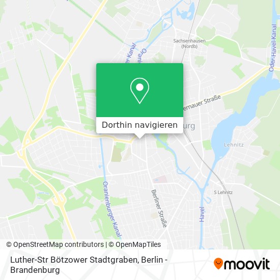 Luther-Str Bötzower Stadtgraben Karte