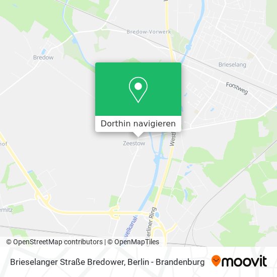 Brieselanger Straße Bredower Karte