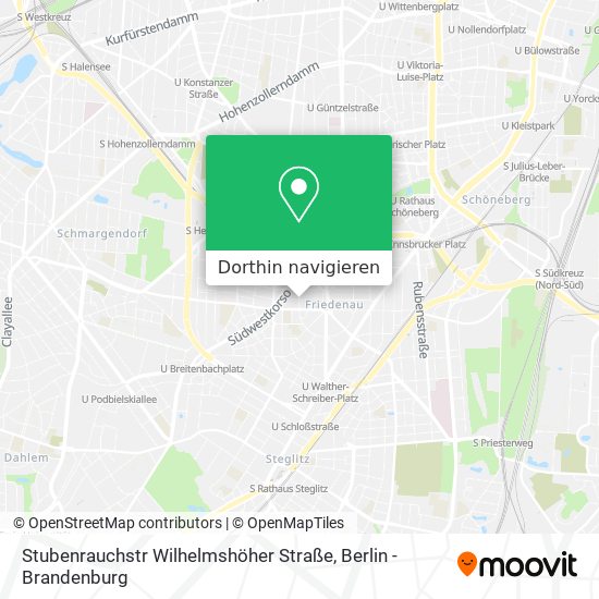 Stubenrauchstr Wilhelmshöher Straße Karte
