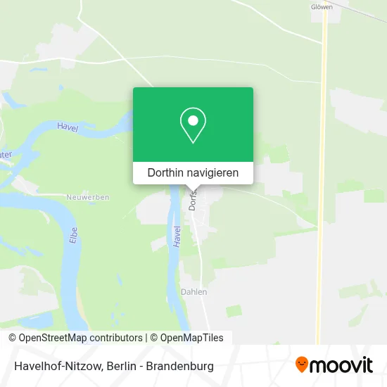 Havelhof-Nitzow Karte