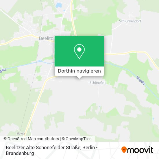 Beelitzer Alte Schönefelder Straße Karte