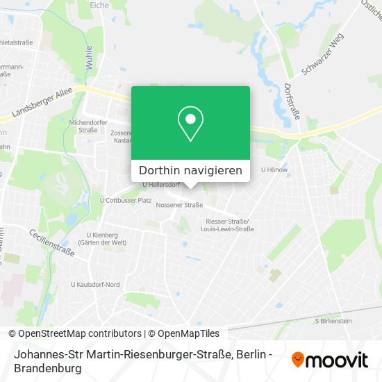 Johannes-Str Martin-Riesenburger-Straße Karte