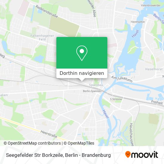 Seegefelder Str Borkzeile Karte