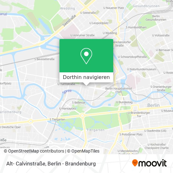 Alt- Calvinstraße Karte