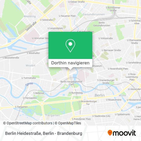 Berlin Heidestraße Karte