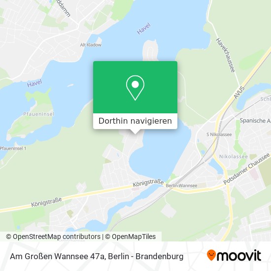 Am Großen Wannsee 47a Karte