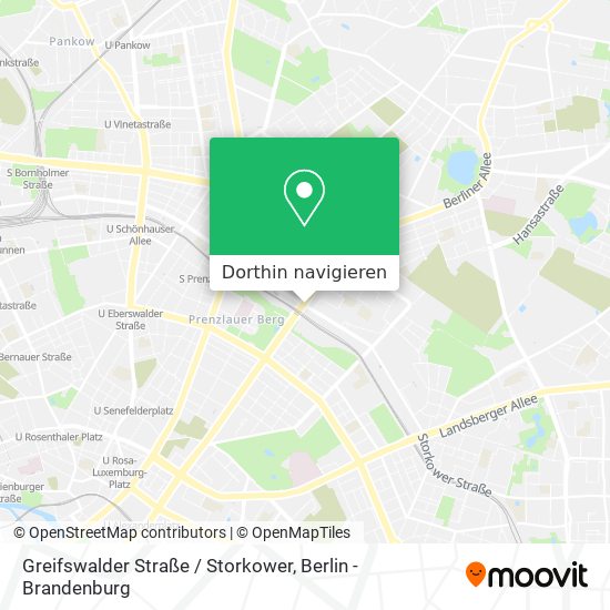 Greifswalder Straße / Storkower Karte