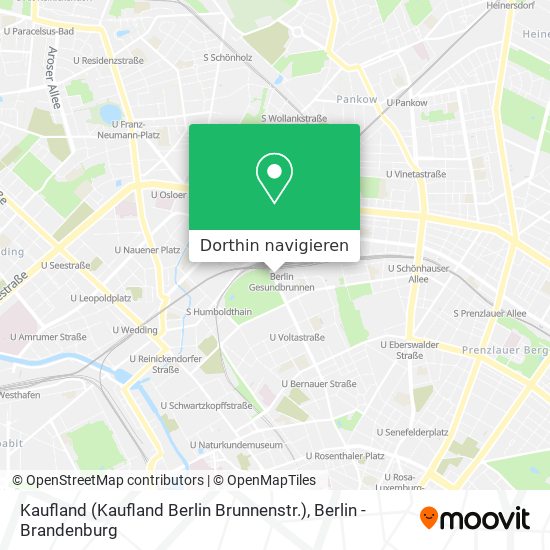 Kaufland (Kaufland Berlin Brunnenstr.) Karte