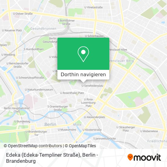 Edeka (Edeka-Templiner Straße) Karte