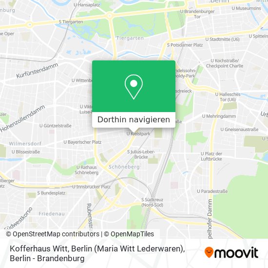 Kofferhaus Witt, Berlin (Maria Witt Lederwaren) Karte