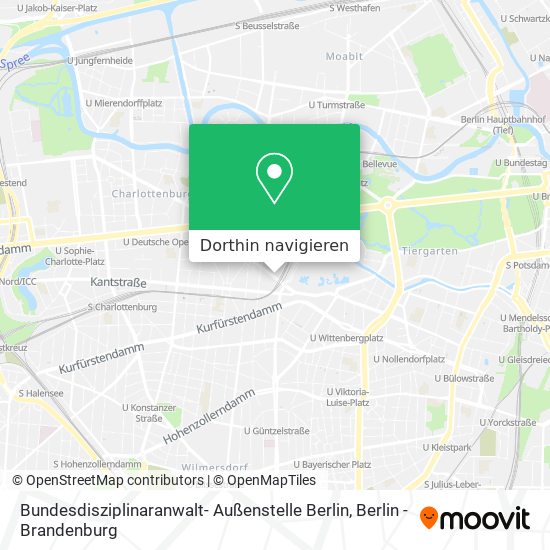 Bundesdisziplinaranwalt- Außenstelle Berlin Karte