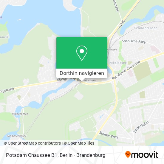 Potsdam Chaussee B1 Karte