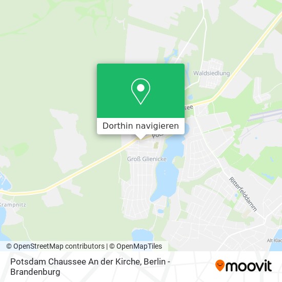 Potsdam Chaussee An der Kirche Karte