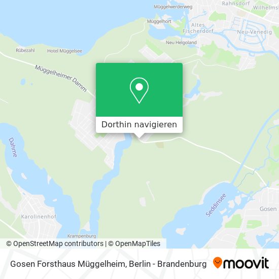 Gosen Forsthaus Müggelheim Karte