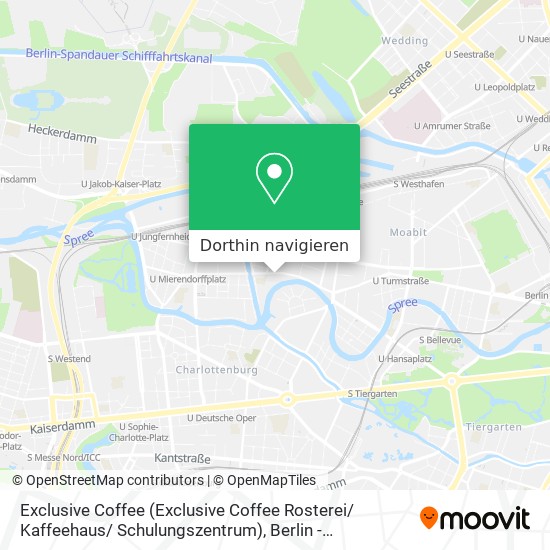 Exclusive Coffee (Exclusive Coffee Rosterei/ Kaffeehaus/ Schulungszentrum) Karte