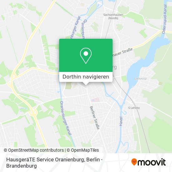 HausgeräTE Service Oranienburg Karte