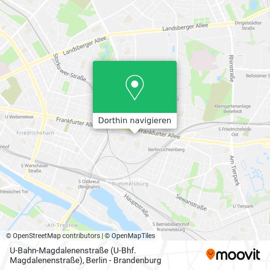 U-Bahn-Magdalenenstraße (U-Bhf. Magdalenenstraße) Karte