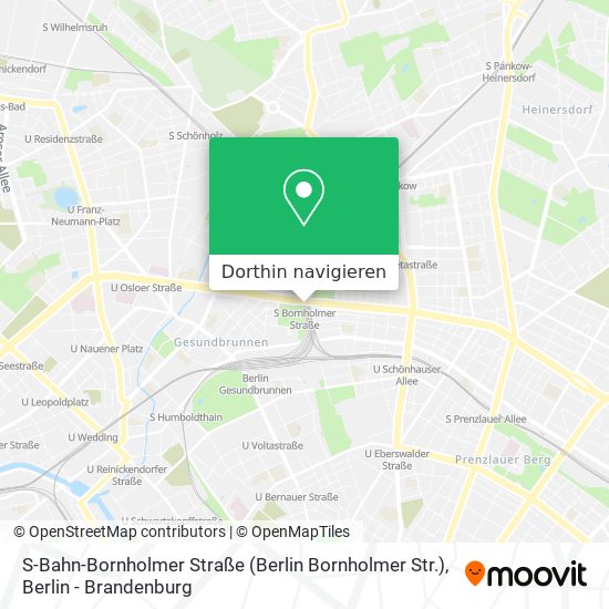 S-Bahn-Bornholmer Straße (Berlin Bornholmer Str.) Karte