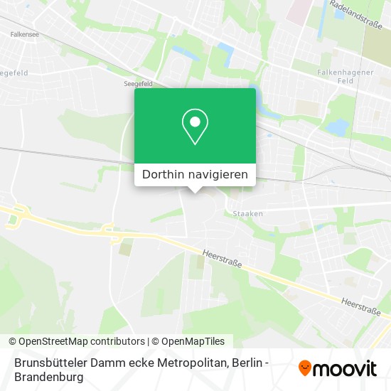 Brunsbütteler Damm ecke Metropolitan Karte