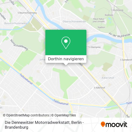 Die Dennewitzer Motorradwerkstatt Karte