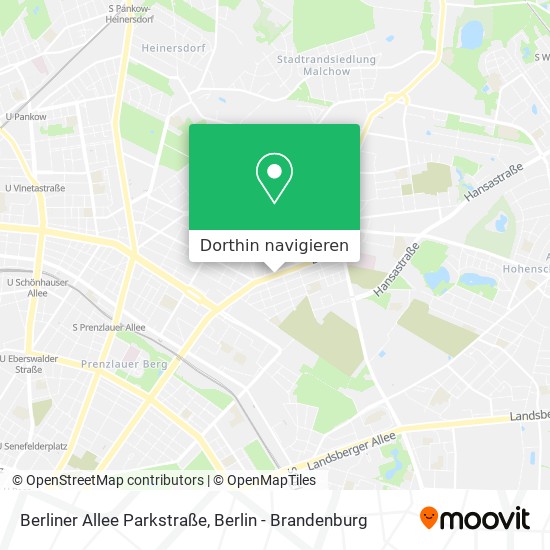 Berliner Allee Parkstraße Karte