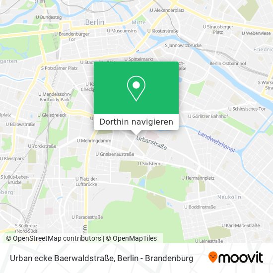 Urban ecke Baerwaldstraße Karte