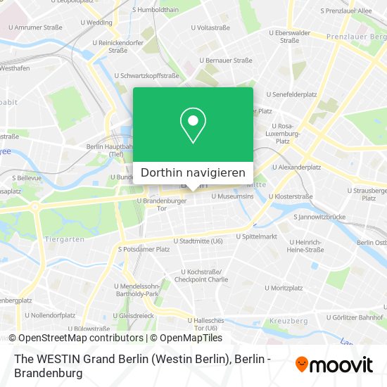 The WESTIN Grand Berlin (Westin Berlin) Karte