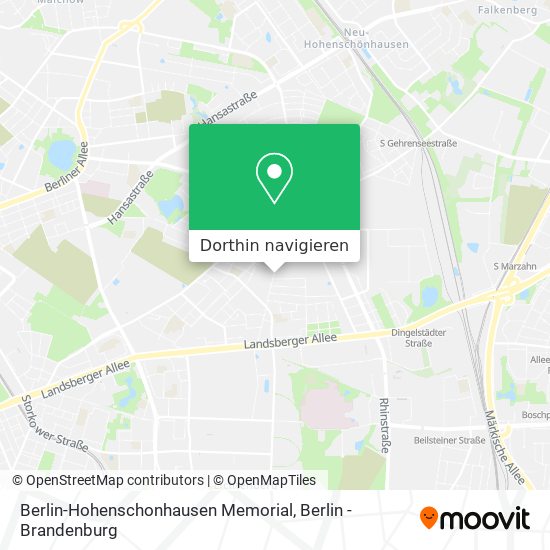 Berlin-Hohenschonhausen Memorial Karte