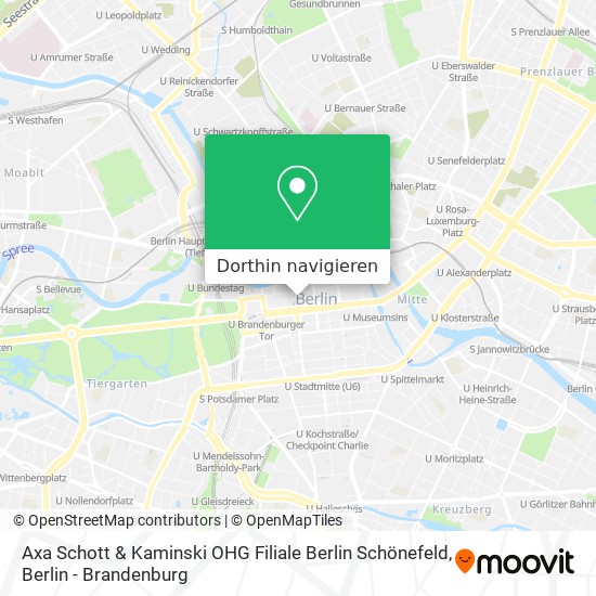 Axa Schott & Kaminski OHG Filiale Berlin Schönefeld Karte
