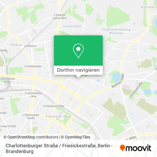 Charlottenburger Straße / Friesickestraße Karte