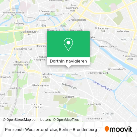 Prinzenstr Wassertorstraße Karte