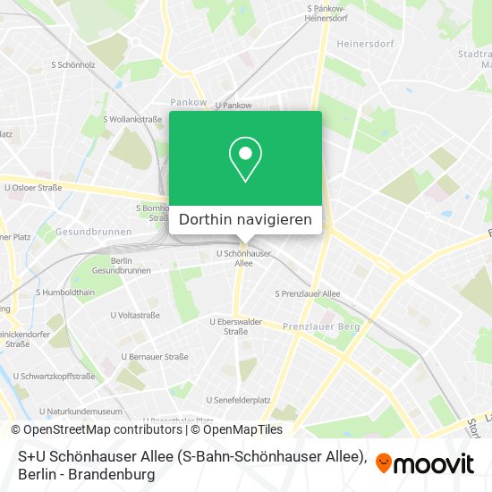 S+U Schönhauser Allee Karte