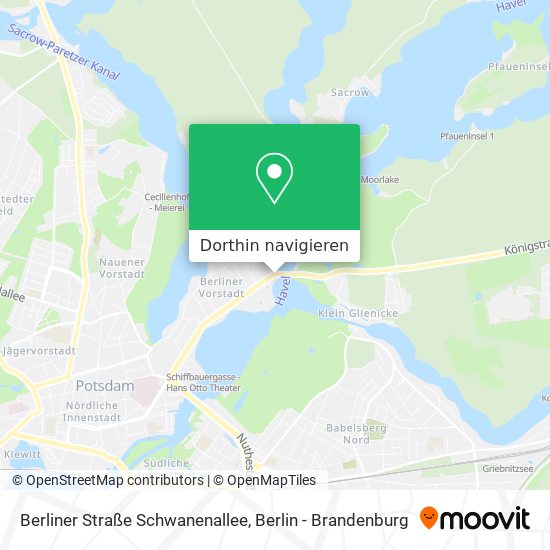 Berliner Straße Schwanenallee Karte